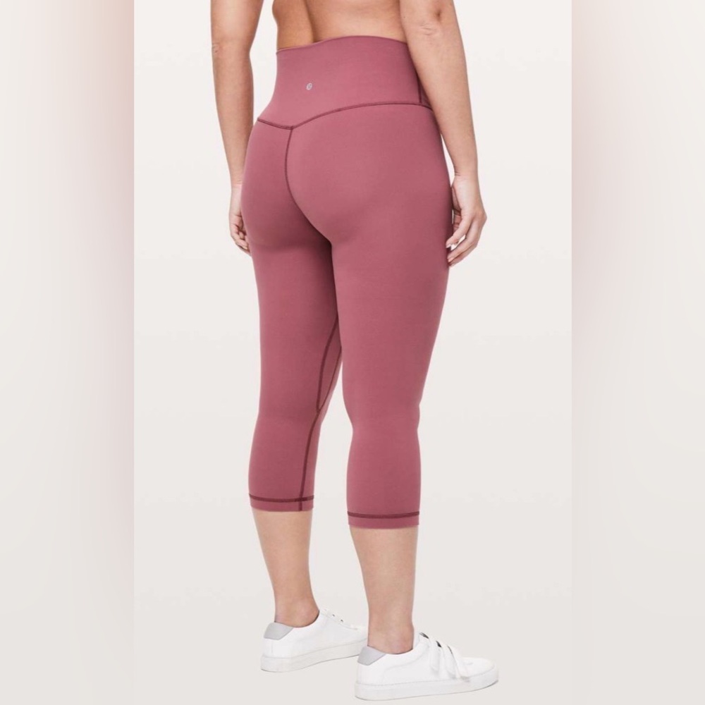 Lululemon Align Cropped Leggings Misty Merlot Nulu‎ size 12